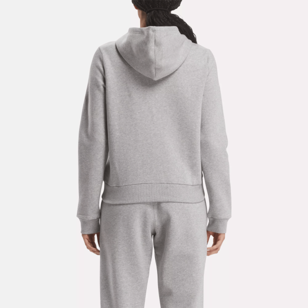 Women's Reebok Identity Small Logo Fleece Full-Zip Hoodie - Image 3