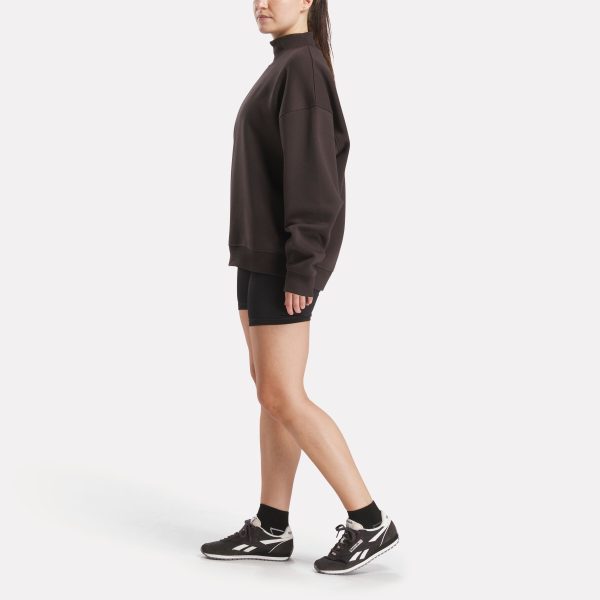 Women's Longline Roll Neck Sweatshirt - Image 2
